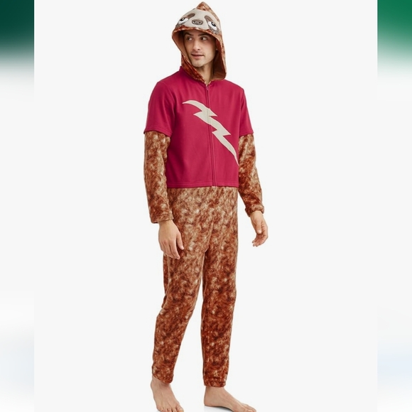 briefly stated Other - Women's Red and Brown Hooded Pajama Set